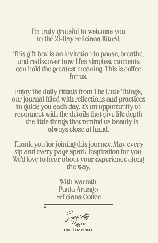 21 coffee rituals Journal -Pre order
